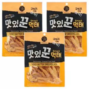 강고집 맛있꾼 먹태 허니버터맛 30g 3개 주전부리 쥐포 간식 주전부리.과자 육포 포차