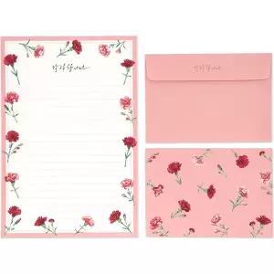 편지지 가정의달 카네이션 마음담아 스승의날 어버이날 8종