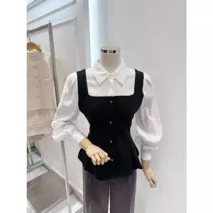 [NS홈쇼핑][ab.f.z]뷔스티에 카라 블라우스(ATA2HB01D)[35718499]