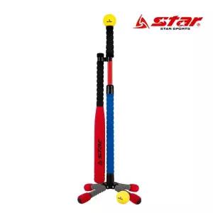 [스타스포츠]스타 유소년 티볼세트 WX100J 폴대 폼 배트 공 야구