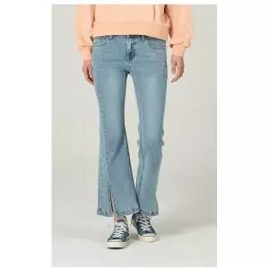 [롯데백화점]잠뱅이 여성) 투버튼 디테일 포인트의 워싱 팬츠 AO1DNE160-LB