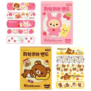 리락쿠마 밴드(표준형) 50매/캐릭터 대용량 일회용밴드 상처밴드 키즈