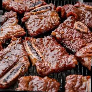 la갈비 엘에이갈비 초이스 등급 구이용 꽃갈비 캠핑용 캠핑스테이크 미국산 1kg