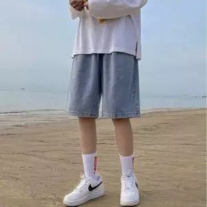 하프팬츠 루즈핏 데님 워싱 청반바지 여름 남자바지 WFJ70MK