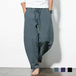 여름바지 남자 쿨르 린넨 블루머 통바지