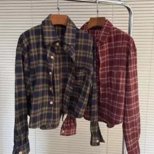 루즈핏 크롭 체크 셔츠 여자셔츠 예쁜남방