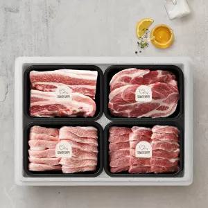 갤러리아 [오늘의돼지] 한돈 선물세트 3호 1.6kg (삼겹+살목살+항정살+가브리