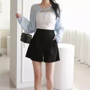 국내산 여성 여름 시원한 썸데이 밴딩 팬츠 반바지