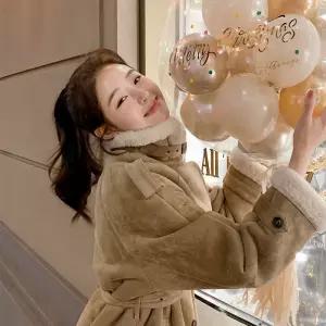 MADE/브랜드퀄리티 벨트 세트 스웨이드 덤블 무스탕 하프 코트 데이트룩데일리룩출근룩하객룩겨울코트 ct1649