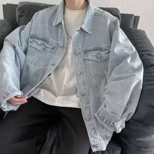 [하프클럽/]남성 연청 오버핏 데님 자켓 DMS-JUA-Q4263055