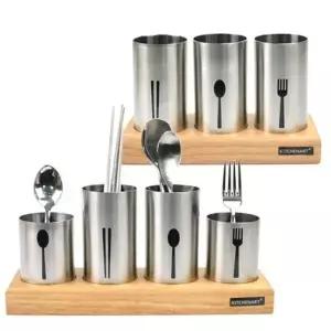 모던스텐수저통 수저함 원형수저통 분리형 3구 (WFK9Q2F)