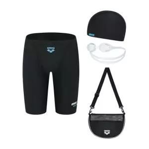 아레나 남아동 4부 수영복 수경 가방세트 F163195