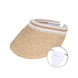 [헬렌카민스키] 25SS 여성 비앙카 바이저햇 네츄럴누가스트라이프 더스트백 포함 HAT50265 NATURAL