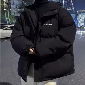 [프로셀러] 남성 겨울철 아우터 부드럽고 포근한 레터링 패딩점퍼