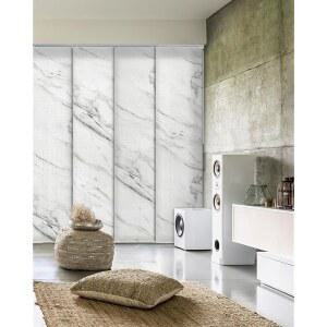 GoDear 디자인 디럭스 조절식 슬라이딩 패널 트랙 블라인드 45.8-86