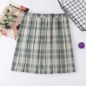 교복치마 그린 옐로우체크 학생복 교복 기장선택 (WFKC2T9)