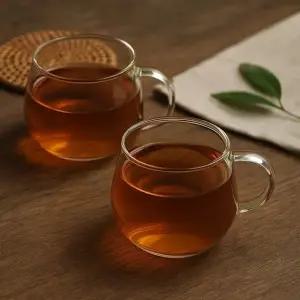 고품질 (로하티) 메이 내열 유리잔 2p세트(150ml) 찻잔  홍차잔  차도구 (WFKDZ7R)