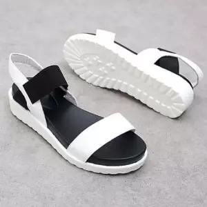 밴딩 웨지힐 플랫폼 통굽 샌들