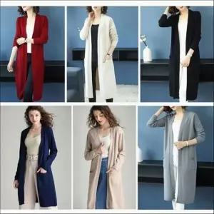 롱 니트 가디건 여성 가을 데일리 페미닌 아우터