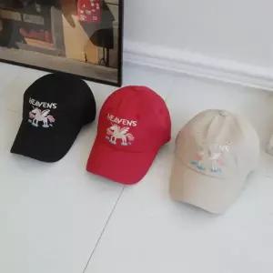 /신상오픈런 여성용 유니콘 자수 볼캡 면모자