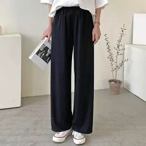 [하프클럽/]빅사이즈 601 메이스판와이드밴딩팬츠 DNOT974