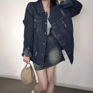 여성 캐주얼 청자켓 찢어진 데일리 데님 스탠다드핏쟈 크롭야상 세일러퍼 호피후리스 트위드 양털 롱리스