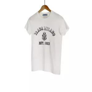 [중고명품] 여성 25ss 라프리마 프린티드 저지 반팔 티셔츠 화이트