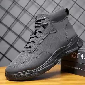 맨즈전용 모던 2색상 모던스타일끈여밈 워커슈즈