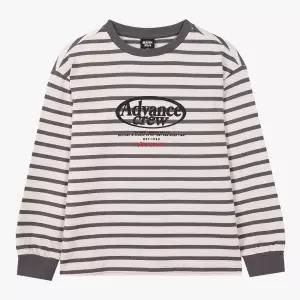 [롯데백화점]인디고뱅크키즈 양면 스트라이프 긴팔티 IKLA26SY3