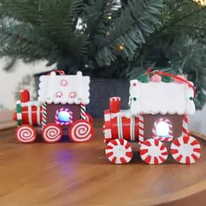 크리스마스 LED 과자 기차 오너먼트 2type트리장식품 성탄절 꾸미기 인테리어