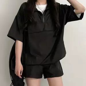 반팔반바지세트 여성 캐주얼 여름 반집업 반바지 셋업 외출 코디