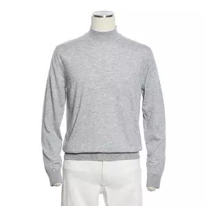 [롯데백화점]레노마 26 S/S 시즌 남성티셔츠 모혼방 반목 봄 니트 티셔츠(그레이)