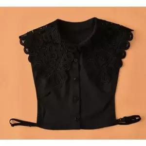 페이크 레이스 와이드 이너셔츠 카라 넥케이프 펀칭 넥케이프 이너카라 레이어드카라