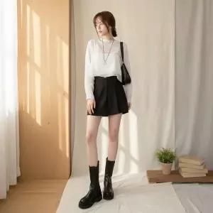 [하프클럽/]여성 백밴딩 바지 SS 랩치마 봄용