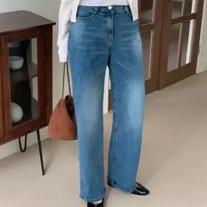 |KSP9423|여성 빅사이즈 히든밴딩 데일리 청바지 와이드핏 워싱