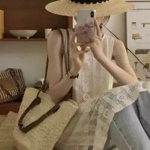 은은한 레이스 우아한 썸머룩 여름 민소매 롱원피스