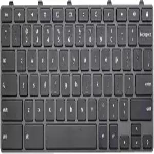 WWGTMC 교체 키보드 키 Dell 크롬북 11 3100 5190 3110 및 잠금 미국 레이아웃 P/N TPN-136US001909