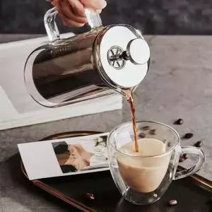 커피 유리 프렌치 프레스 400ml 우유거품 혼족템