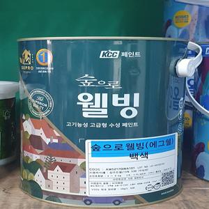 KCC 숲으로웰빙 3.78L 친환경 벽지페인트 곰팡이방지 수성페인트 내부용