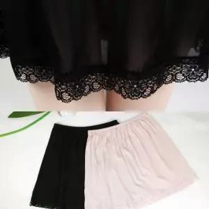 국산 E19 인견 레이스 속치마 빅사이즈 여름 여성 여자 쿨 원피스 이너 잠옷