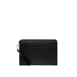 [롯데백화점]닥스 액세서리 [GRIDPOOLE] 블랙 그리드 패턴 클러치백 DBBA3E269