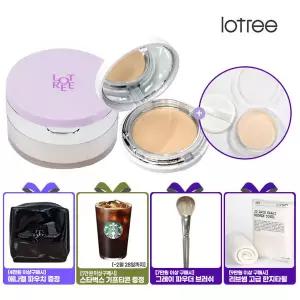 광채(화사한) 메이크업2종세트[로트리]루스파우더21호+트리플케익 SPF32 PA++21호(증정)휴대용기 퍼프2P