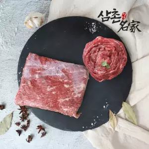 [롯데백화점]삼촌밥먹자 부드러운 육즙 1등급 한우 2종세트 800g(불고기+국거리)