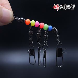 색동 야광 타코도래 3단 인터락 문어채비 쭈꾸미 핀도래