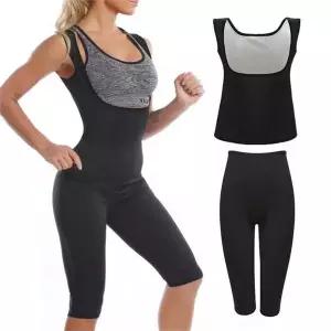 [오노마] ONM 여성 땀복 바스트업 트레이닝 나시 상하셋트(하의7부) (S8826741)