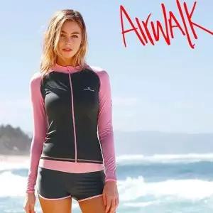 [NS홈쇼핑]에어워크서프 여성래쉬가드세트 2피스 YAWe5220_CH+YAWe5107_PK /래시가드/레쉬가드/보드숏..
