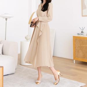 [시크라인] 홀레르 언발 원피스