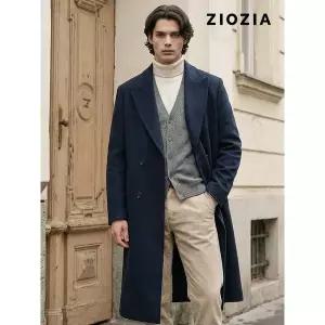 [지오지아] 세미오버 피크드 더블코트 (ABB4CB1102)