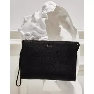 [롯데백화점]닥스 액세서리 [GREAT HOUSE CHECK] 블랙 하우스 체크 소가죽 클러치 DBBA4E306