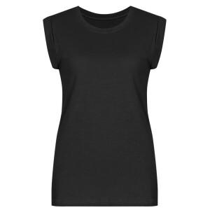 라운드 슬럽 면 이중소매 나시티 DAI-WSH-0519-블랙